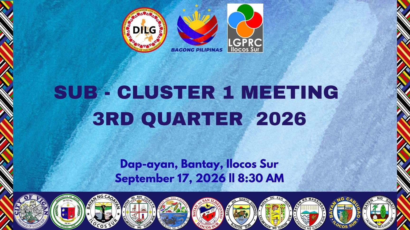 DILG Ilocos Sur Sub-Cluster 1 Holds 3rd Quarter Meeting, Advances Digital Knowledge-Sharing and Peer Support Initiatives